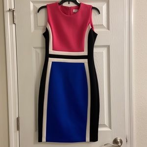 Calvin Klein block colored dress
